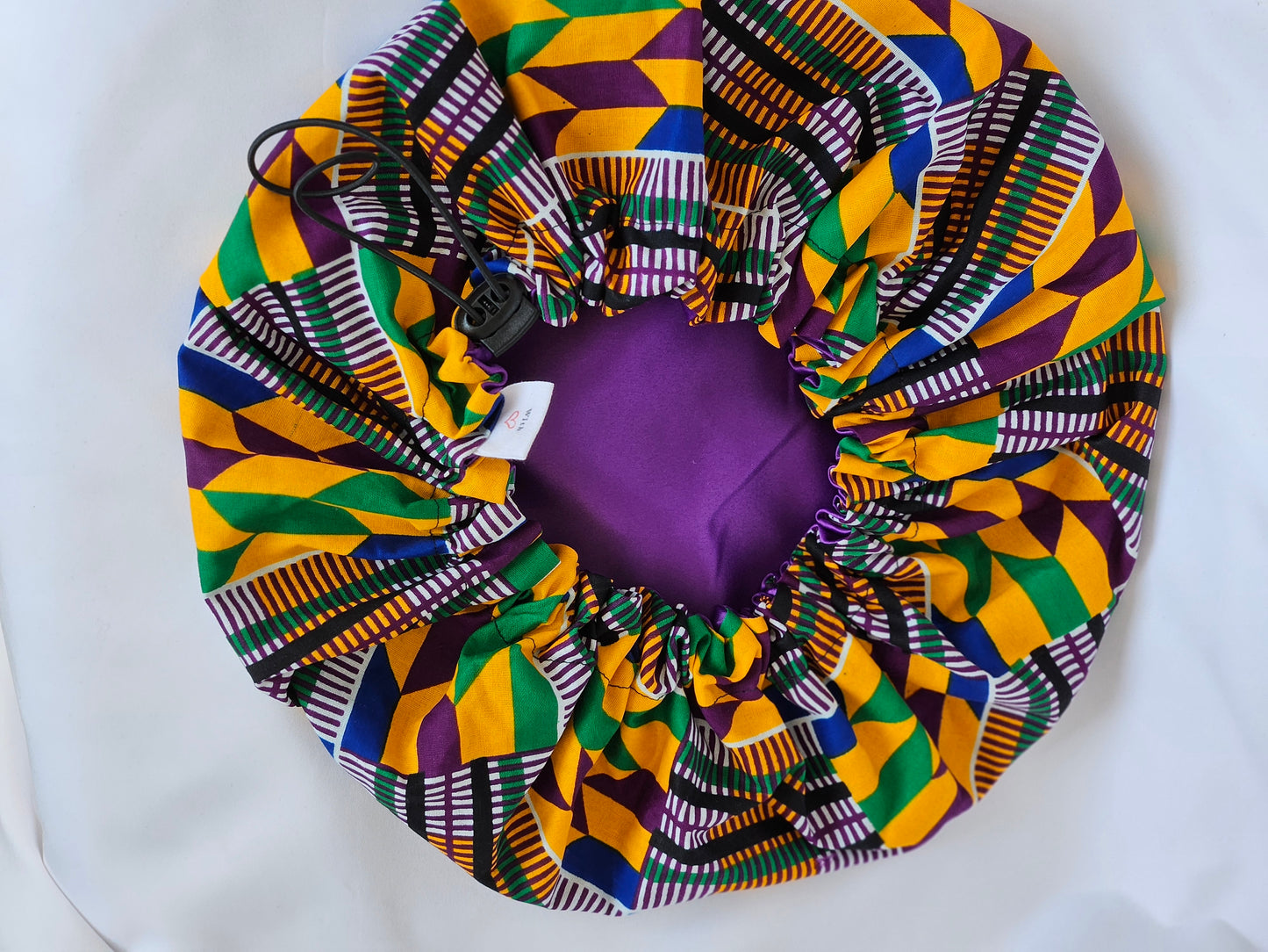 Satin Kente cap 1