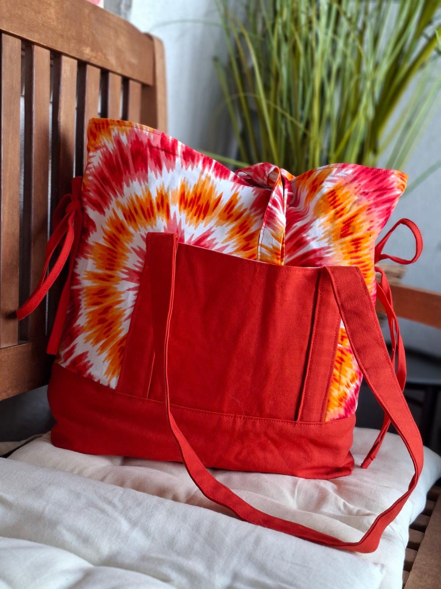Orange Tie Dye Handtasche