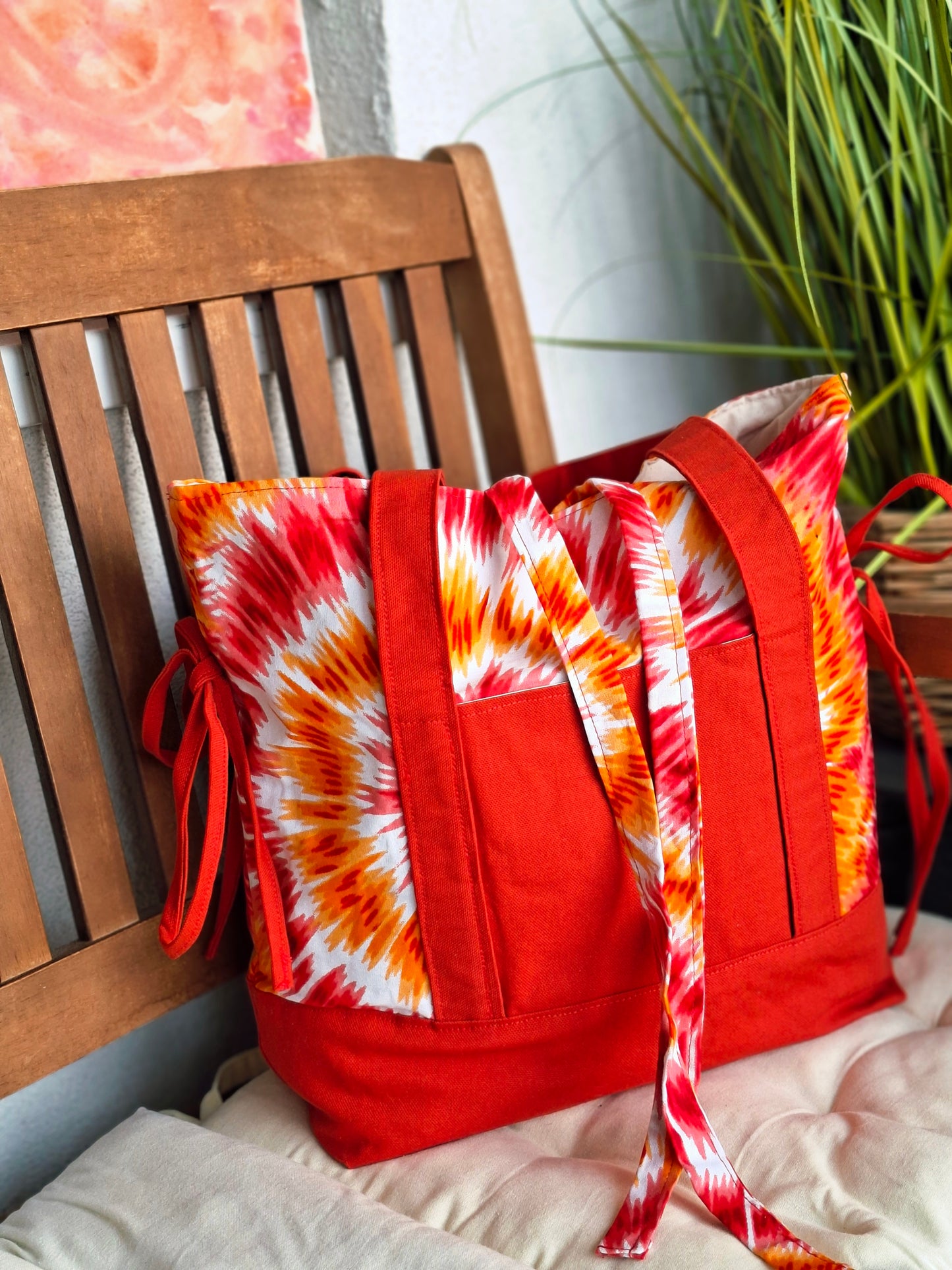 Orange Tie Dye Handtasche