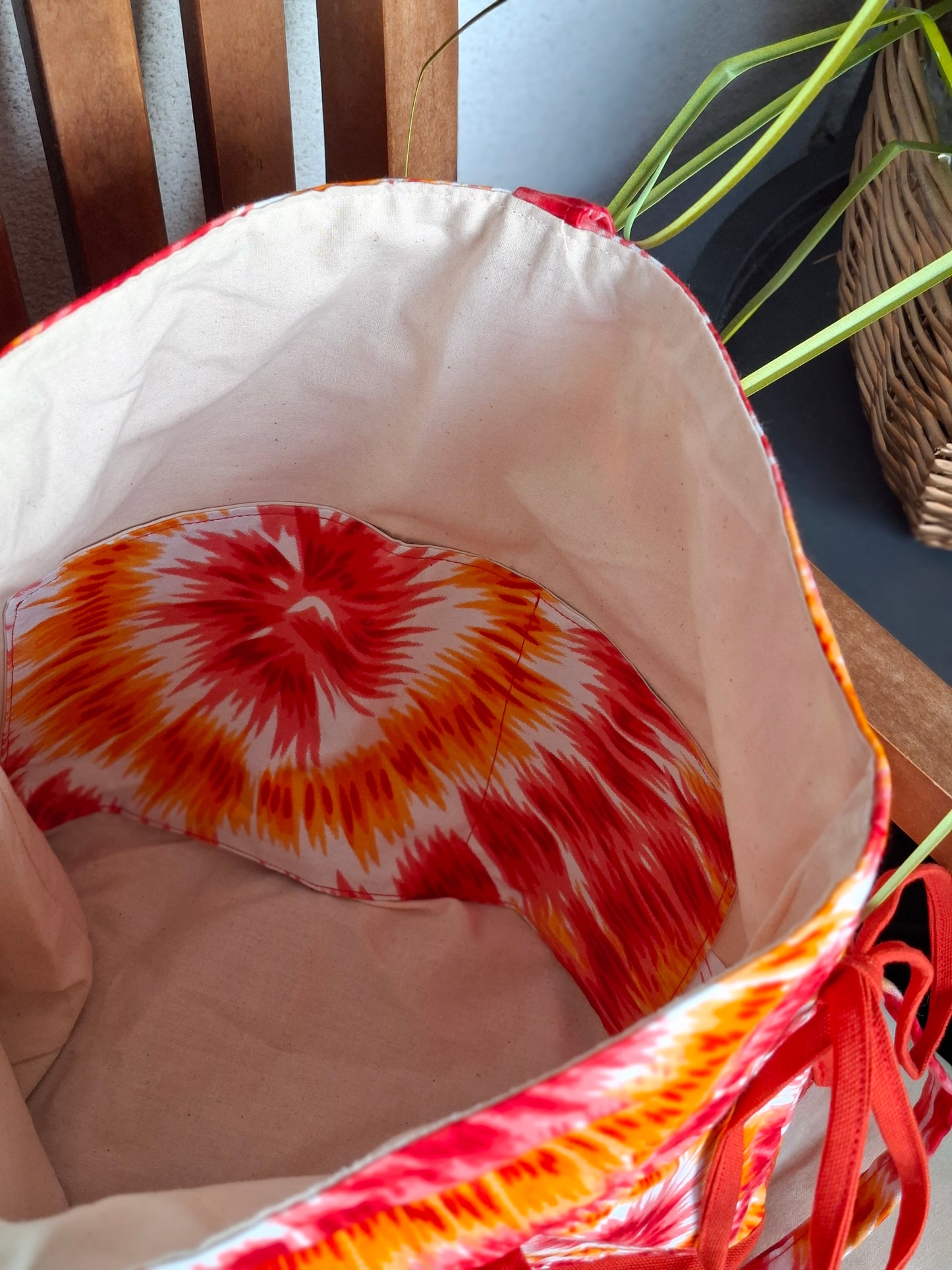Orange Tie Dye Handtasche