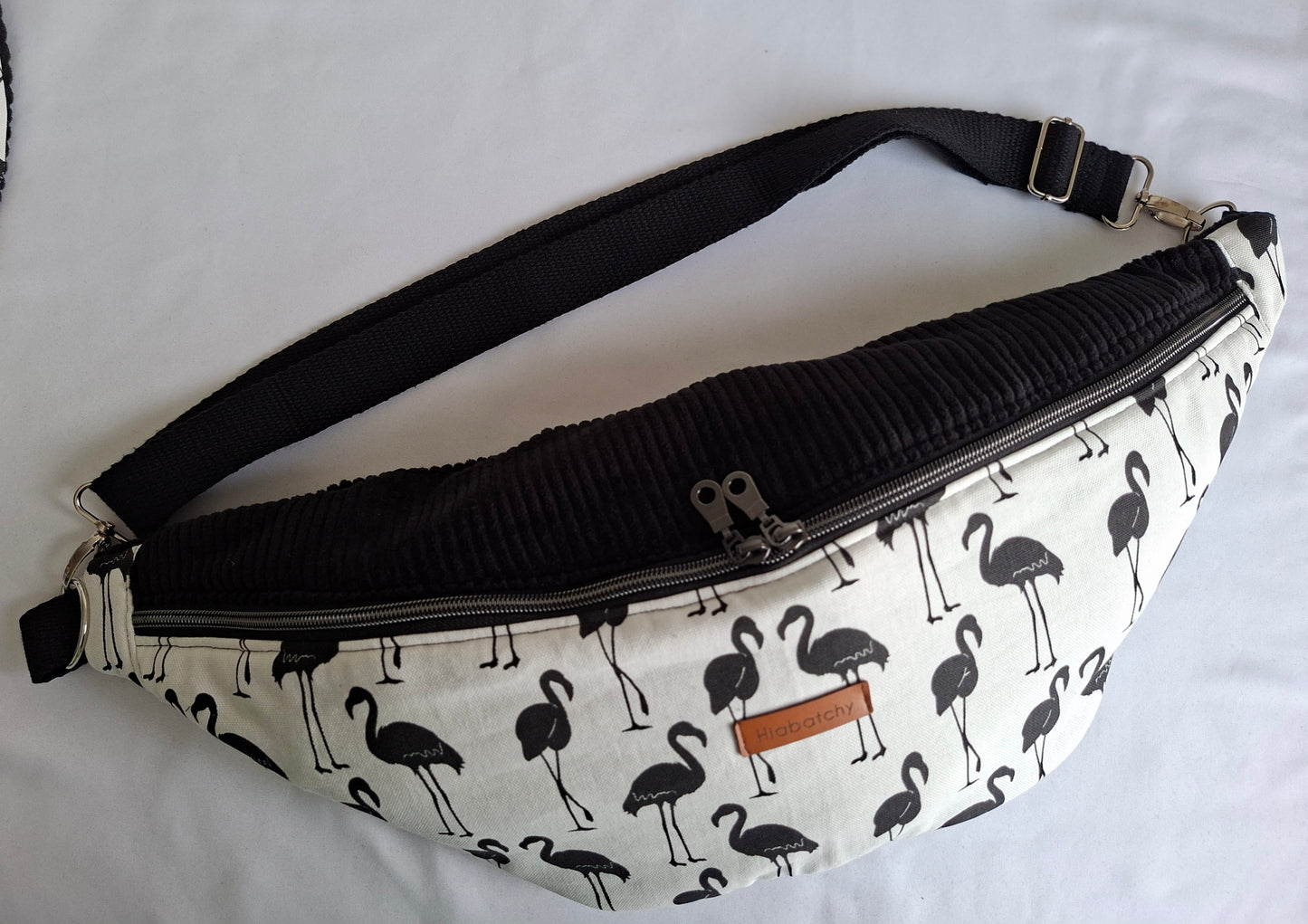 Bauchtasche XXL - Flamingo