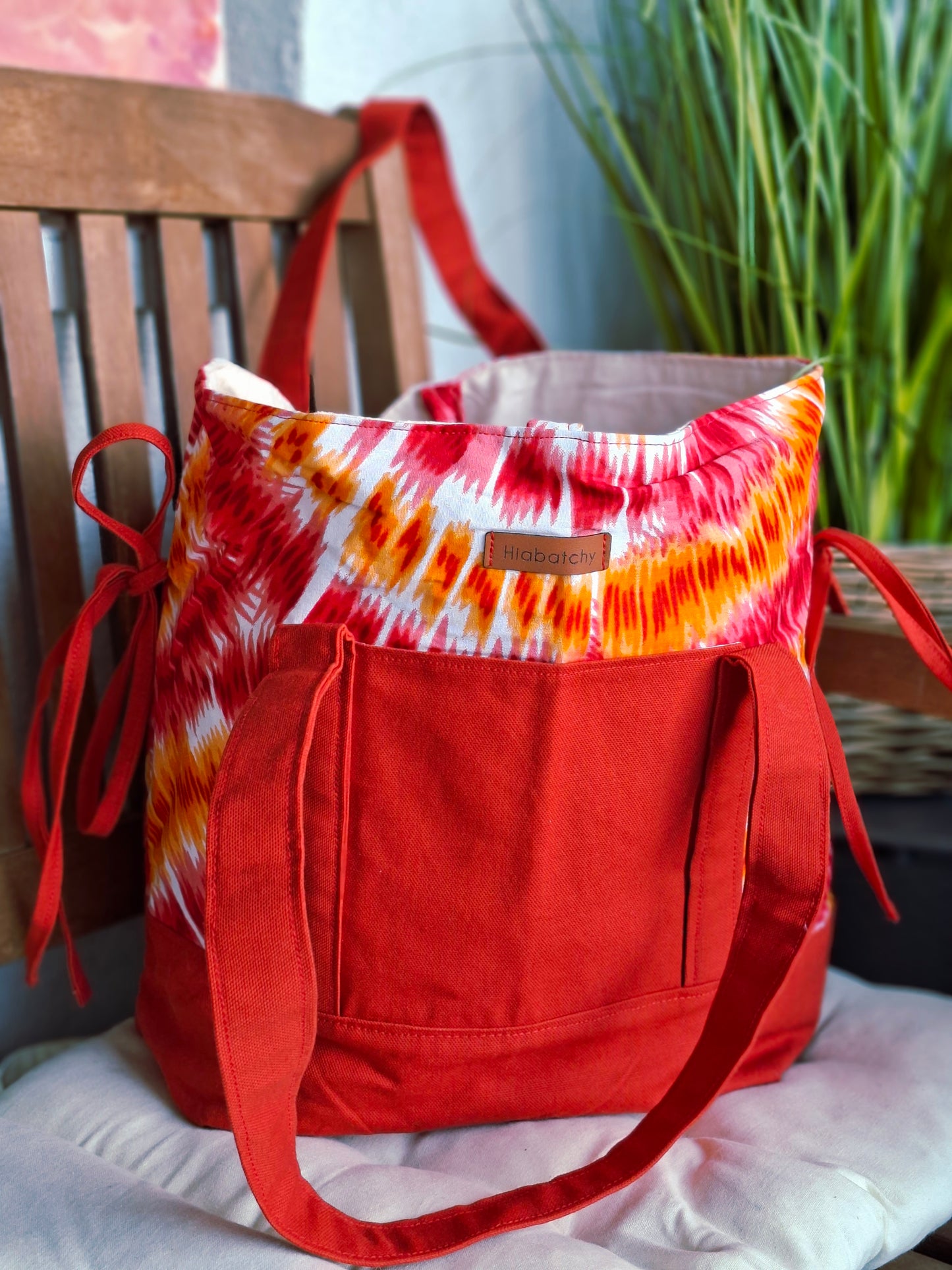 Orange Tie Dye Handtasche