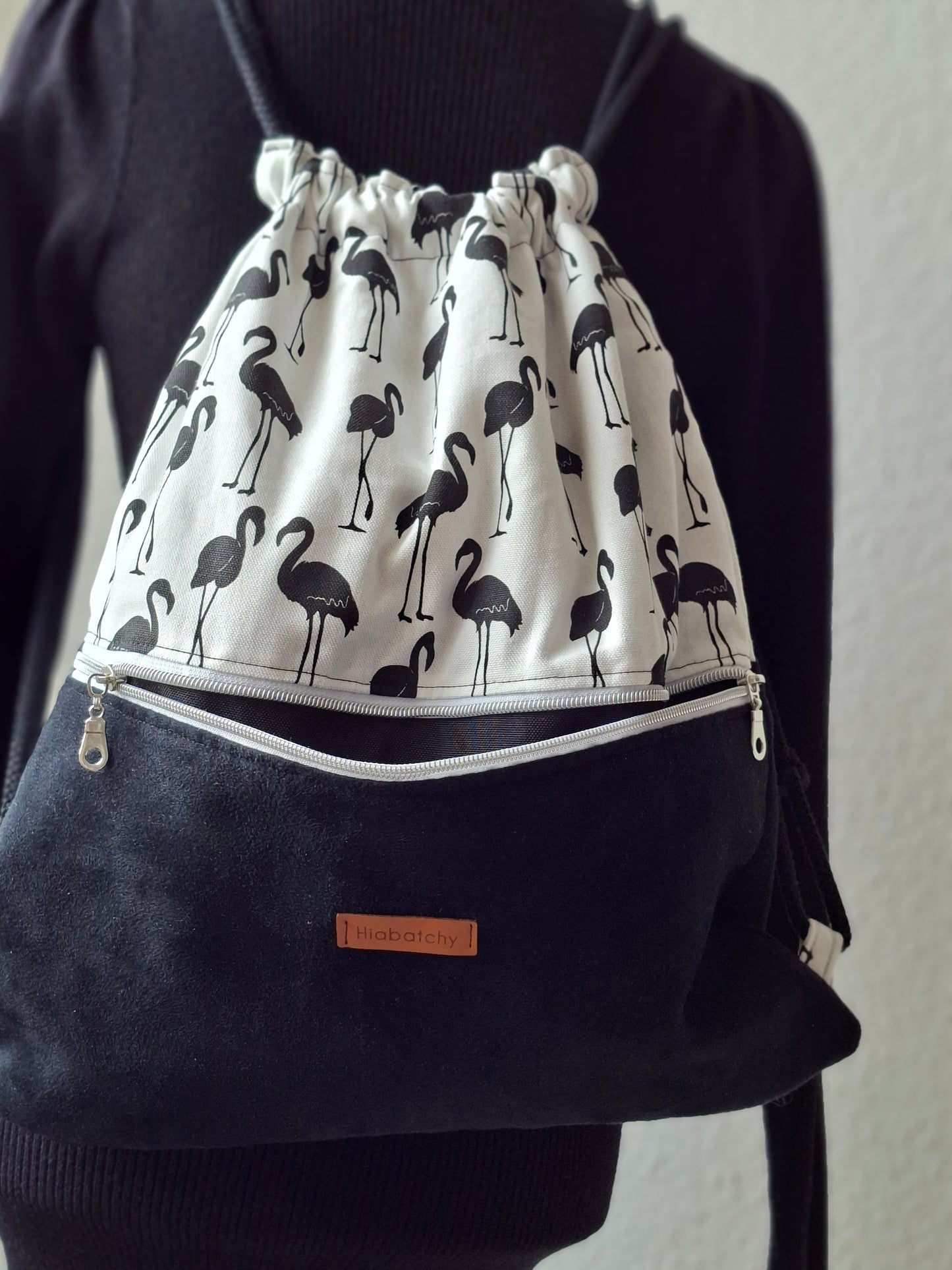 Turnbeutel   Schwarze Flamingo